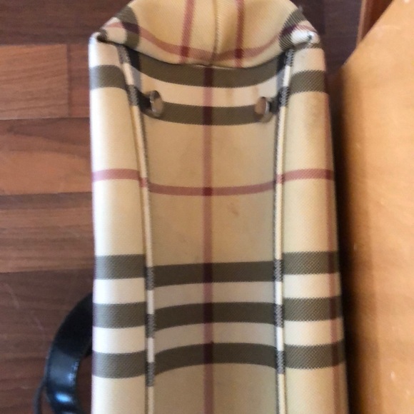 BURBERRY Nova Check plaid handbag Authentic - Picture 5 of 8